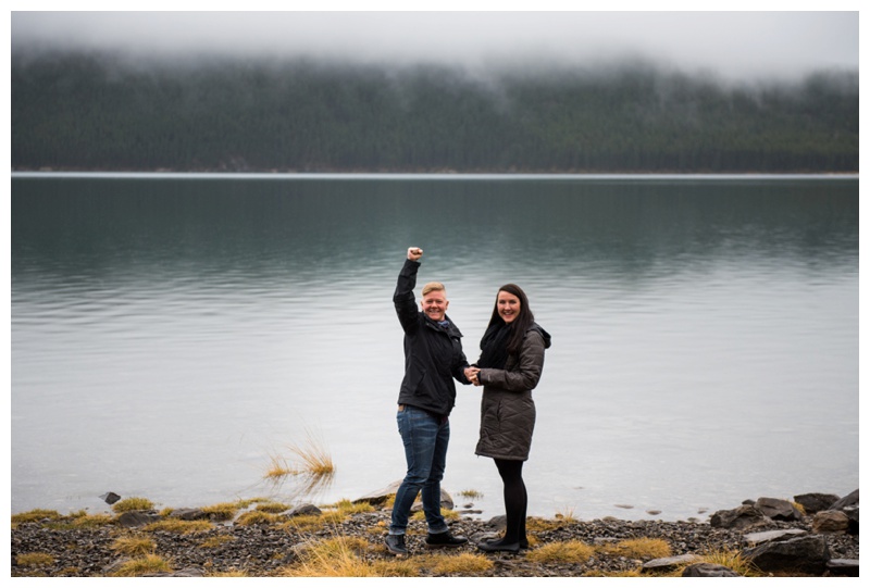 Suprise Wedding Proposal Banff Alberta