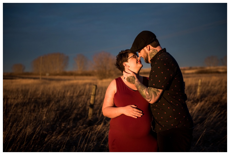 Airdrie Sunset Maternity Photography