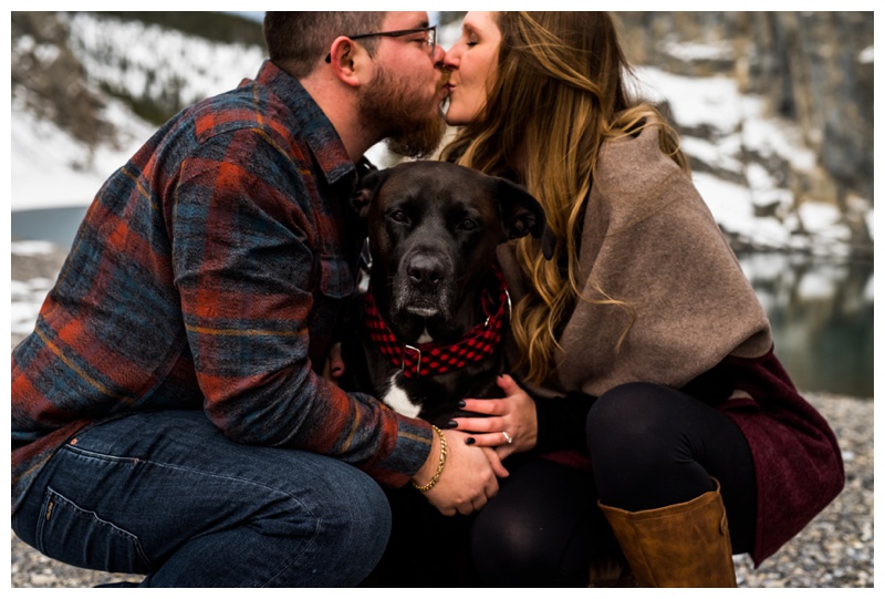 Mountain Engagement Photos Canmore Alberta