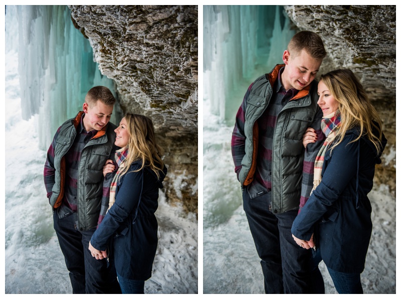 Kananaskis Waterfall Engagement Photos - Canmore Alberta