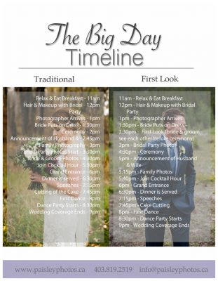 Tips for Planning the Perfect Wedding Day Timeline