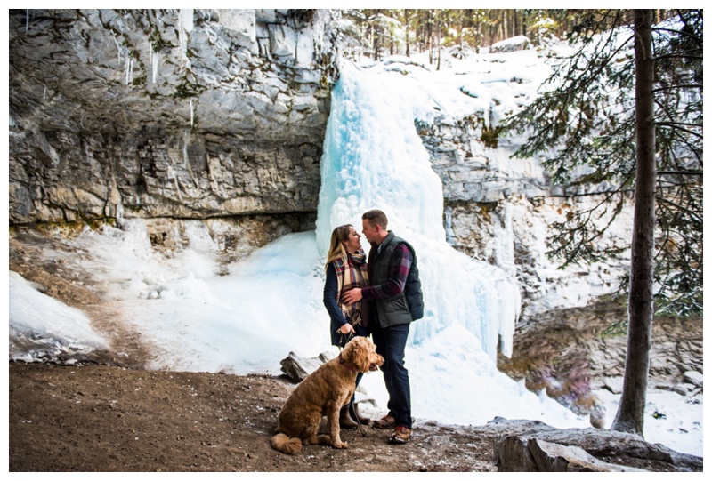 Troll Falls Kananaskis Engagement Photography