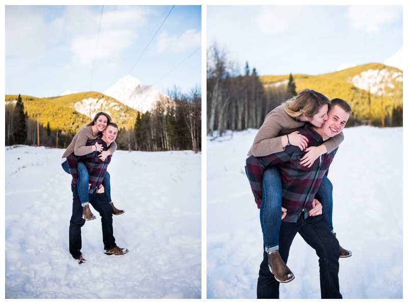 Winter Mountain Engagement Photos