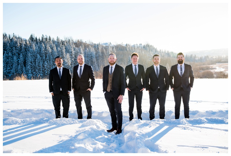 winter groomsmen attire