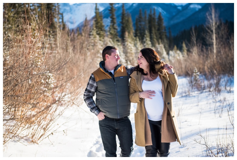 Canmore Winter Maternity Photography