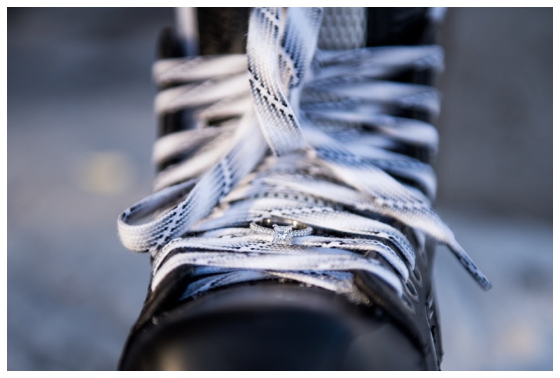 Ice Skating Engagement Photos - Banff Alberta