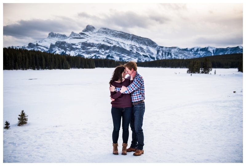 Two Jack Lake Engagement Photography - Banff
