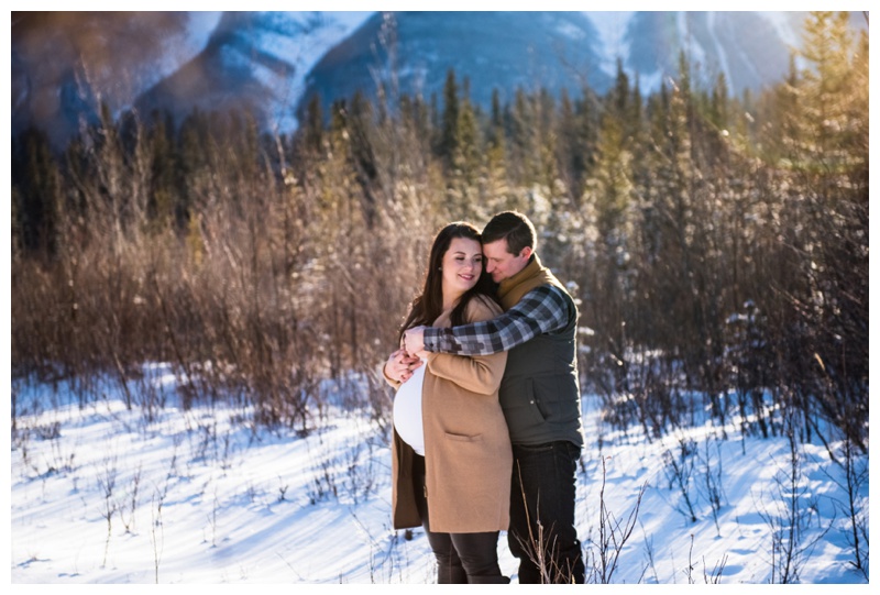 Winter Maternity Photography Canmore
