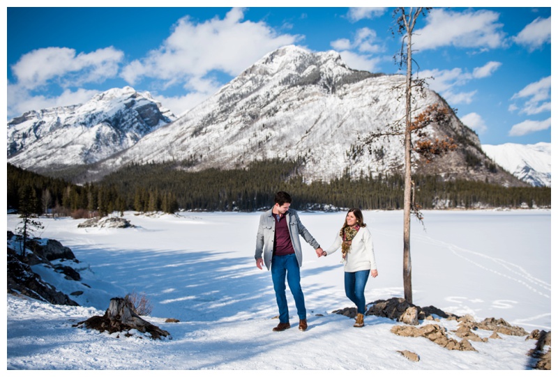 Lake Minniwanka Engagement Photos