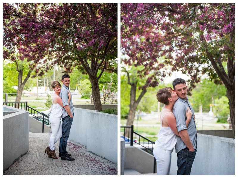 Calgary Cherry Blossom Engagement Session