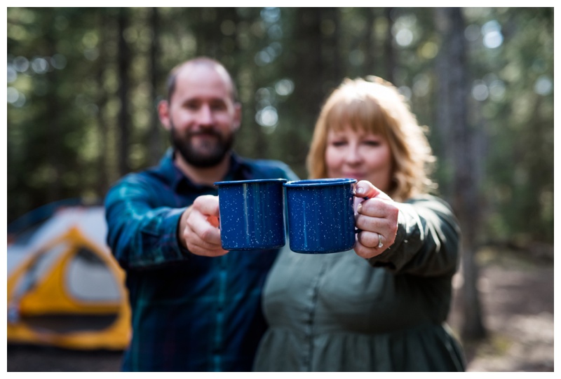 Camping Engagement Photos Calgary