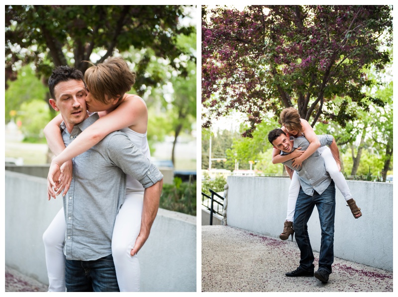 Cherry Blossom Couple Session Calgary