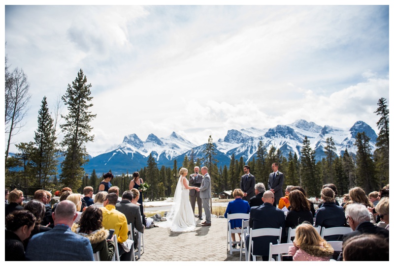 Silvertip Golf Course Wedding Ceremony Canmore Alberta