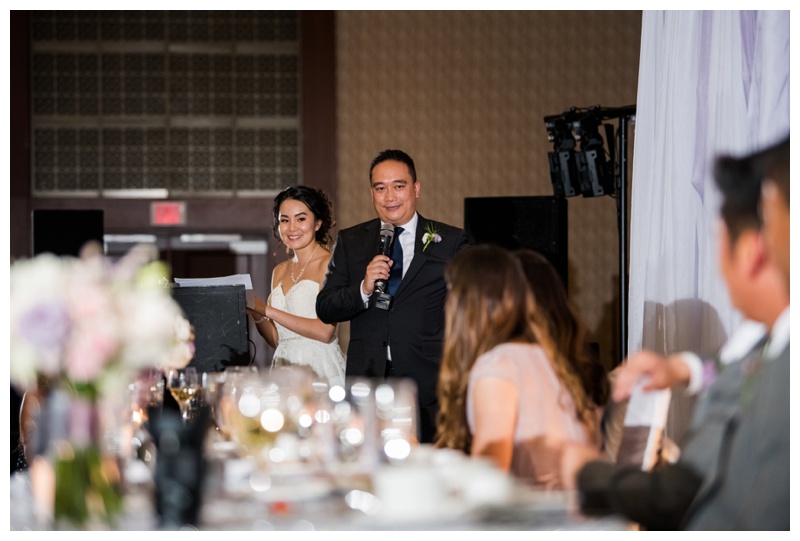 Hyatt Downtown Calgary Wedding Reception