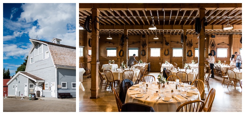 Calgary Gunn's Dairy Farm Wedding reception