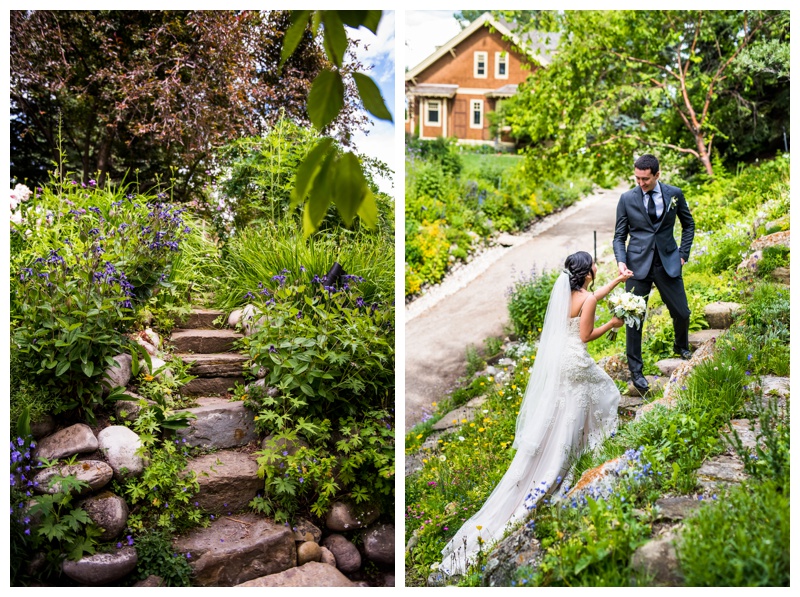 Calgary Reader Rock Garden Bride & Groom Portraits