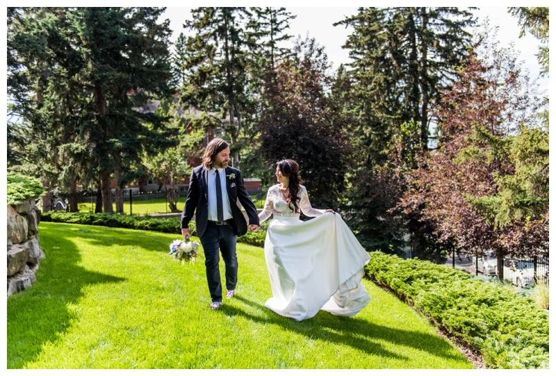 Mount Royal Back Yard Wedding Calgary Alberta