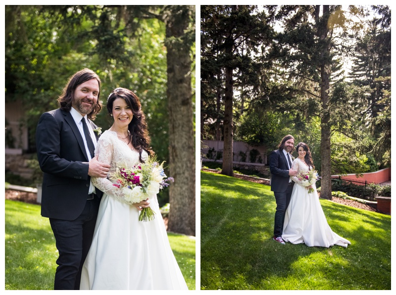 Mount Royal Back Yard Wedding Photography Calgary