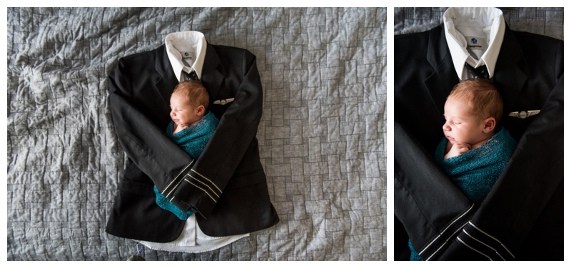 Pilot Themed Newborn Photos - Calgary Newborn Photographer