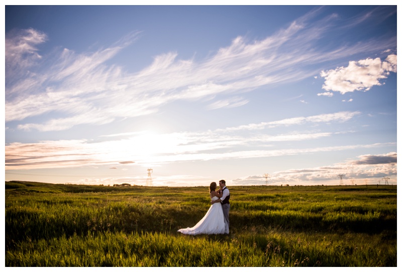 Sunset Wedding Photography Calgary ALberta