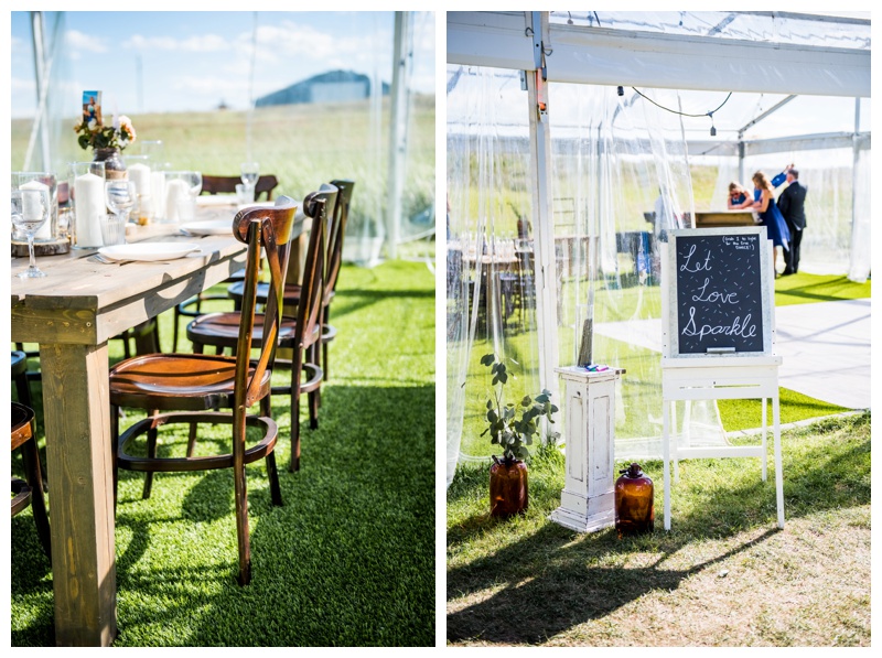 The Gathered Farm Wedding Reception - Calgary Alberta