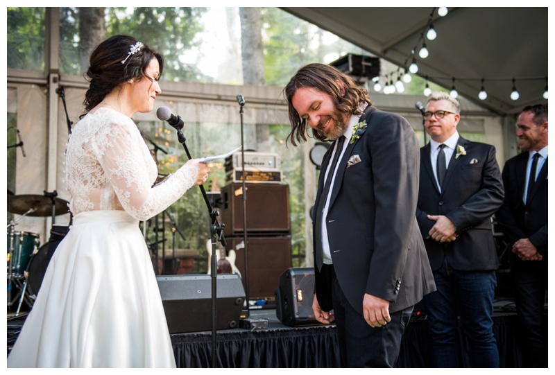 Wedding Ceremony Photography - Brett Wilson's Heritage Home Calgary