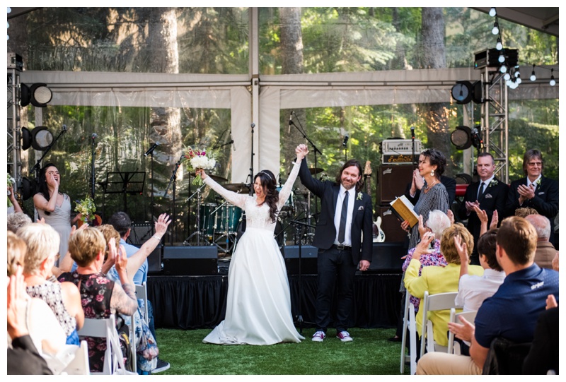 Wedding Photography - Calgary Back Yard Tent Wedding