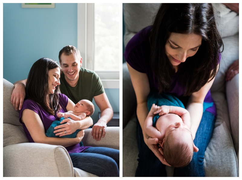 Lifestyle at Home Newborn Photos Calgary