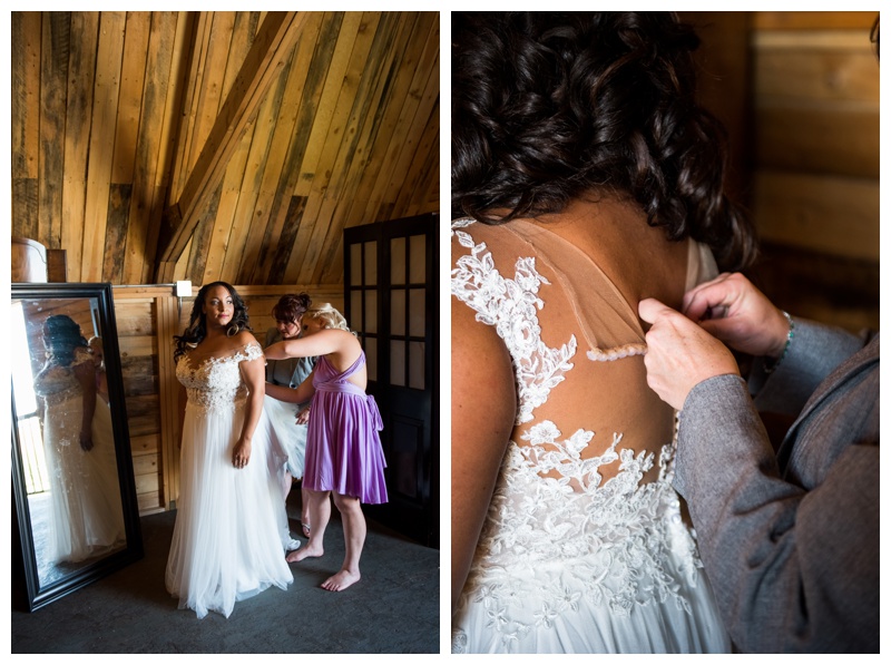 Bridal Prep Wedding Photography - Willow Lane Barn Olds