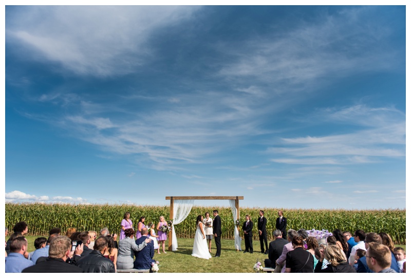 Farm Wedding Ceremony - Willow Lane Barn Wedding