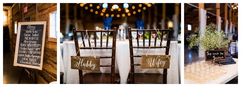 Barn Wedding Reception Details - Willow Lane Barn