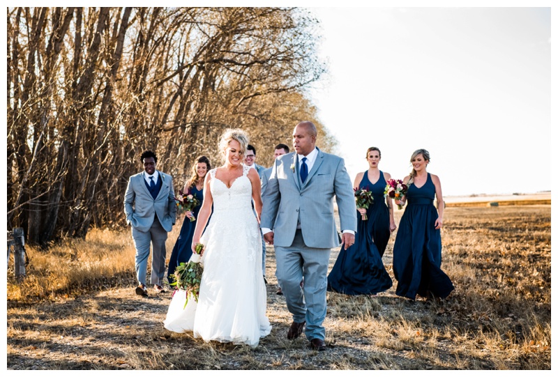 Olds Wedding Photographer - Willow Lane Barn Wedding Party Photography