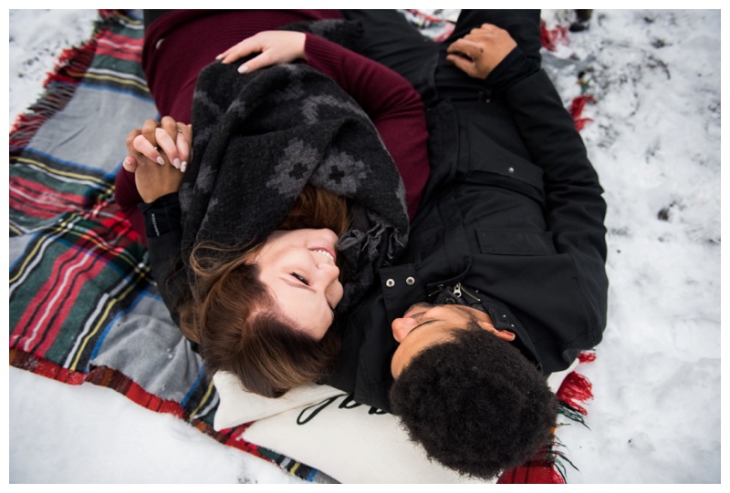 Winter Engagement Photos Calgary