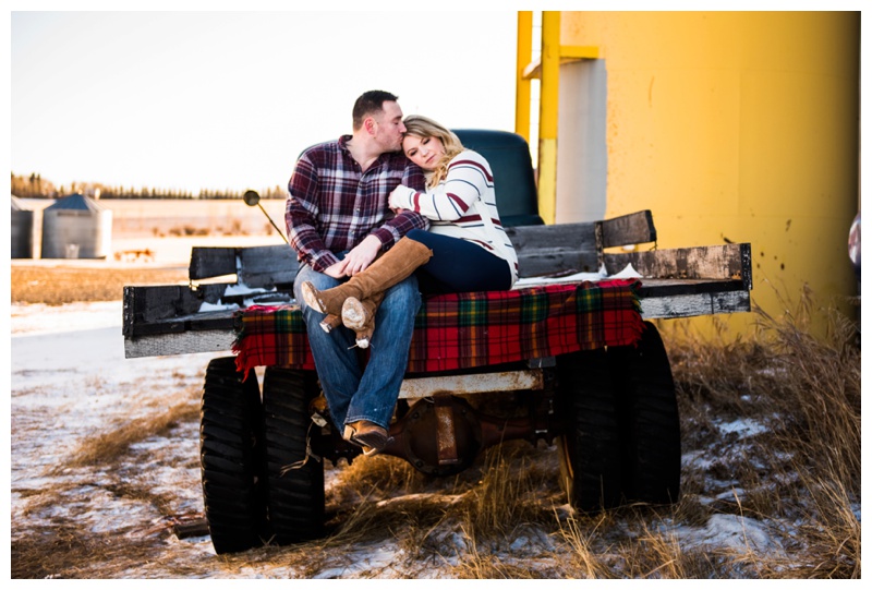 Antique Truck Engagement Photos Calgary