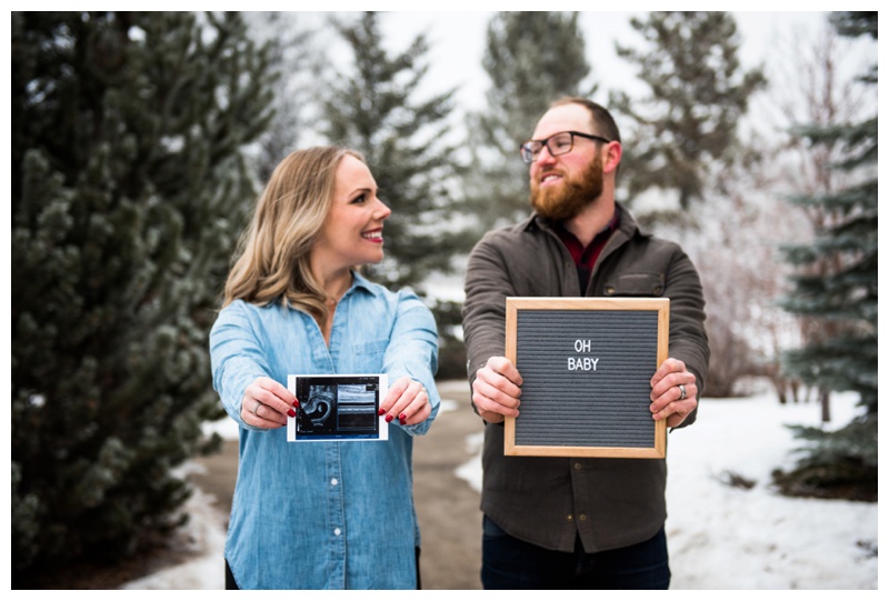 Calgary Baby Announcement Photographer