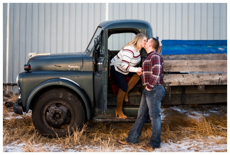 Calgary Farm Engagement Photographers