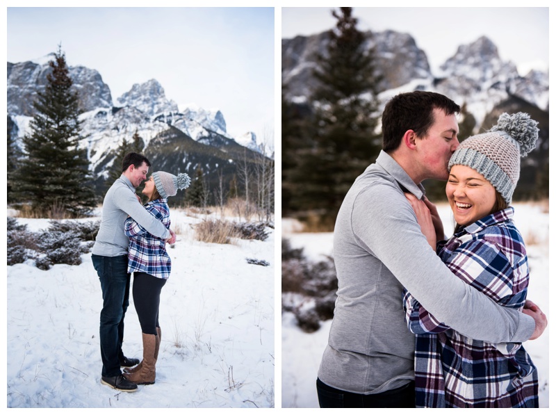 Quarry Lake Engagement Photos Canmore