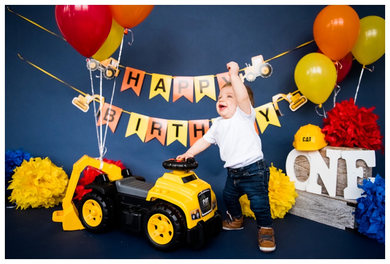 Construction Themed First Birthday - Calgary Alberta