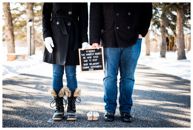 Calgary Baby Announcement Photography