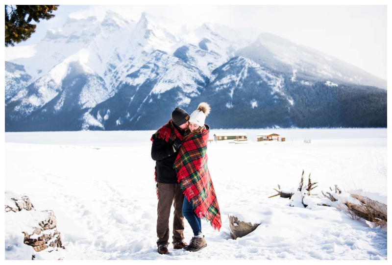 Banff Lake Minniwanka Wedding Proposal