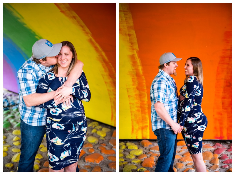 Calgary Rainbow Bridge Maternity Session 