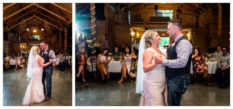 First Dance Photos -Willow Lane Barn Wedding Reception