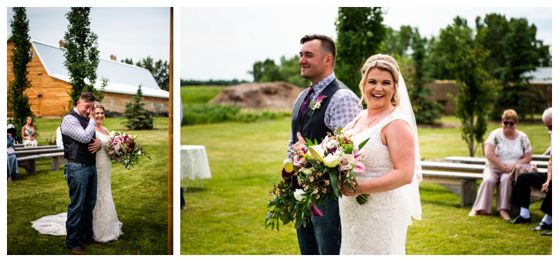 Olds Willow Lane Barn Wedding Ceremony Photos