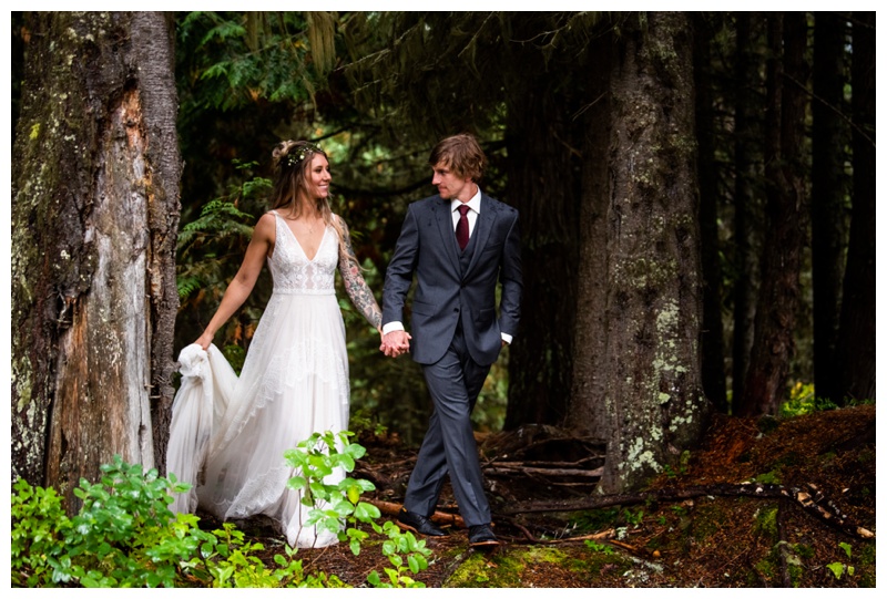Island Lake Lodge Wedding Fernie - Bride & Groom Photographer