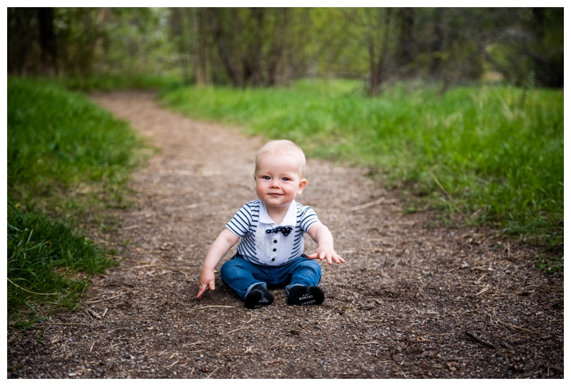 6 Month Old Sitter Session Calgary