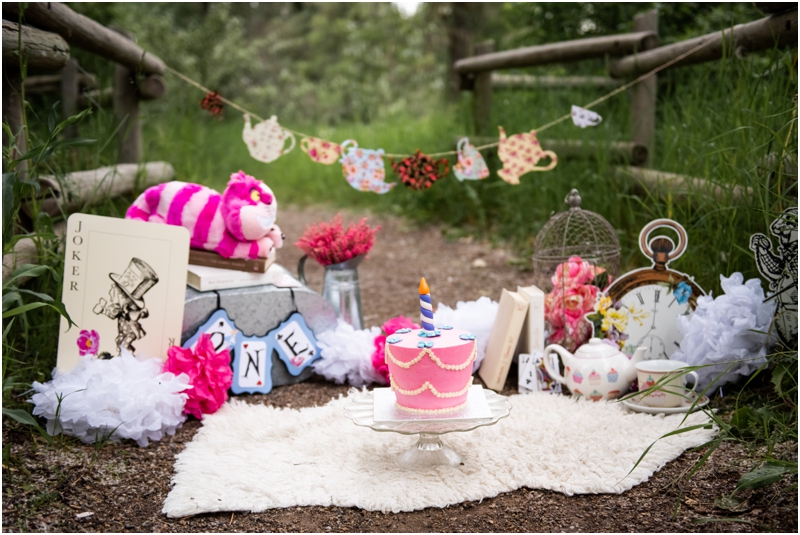 Calgary Cake Smash Photography - Alice in Wonderland