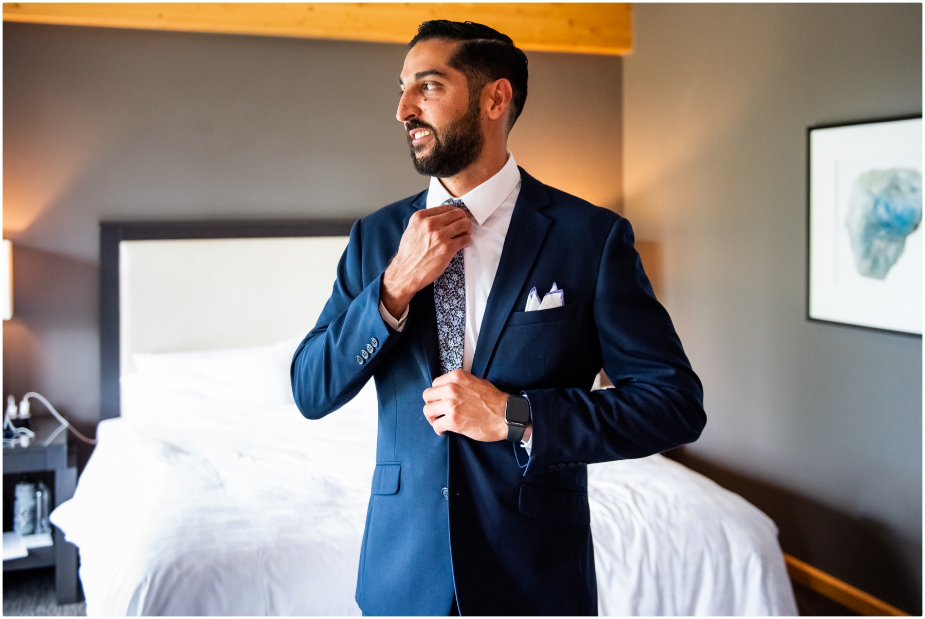 Calgary Azuridge Estate Hotel Wedding - Groom Getting Ready Images