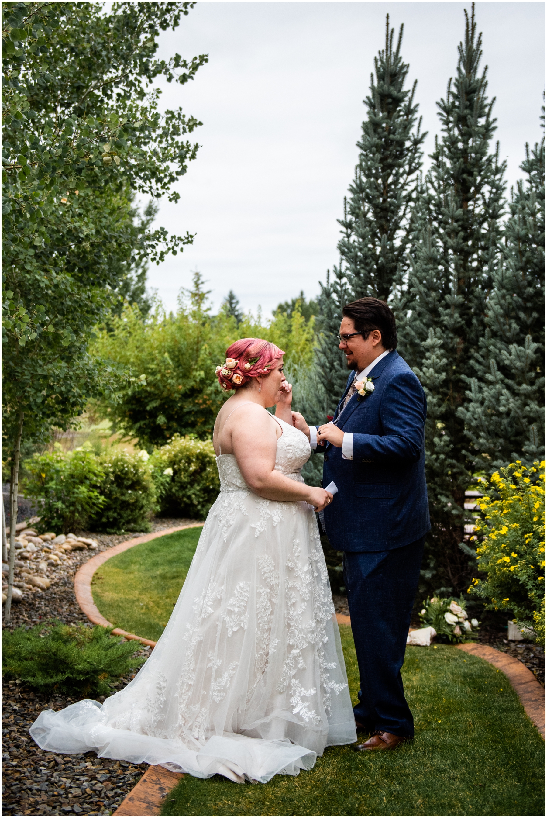 Calgary Alberta Backyard Wedding Photography