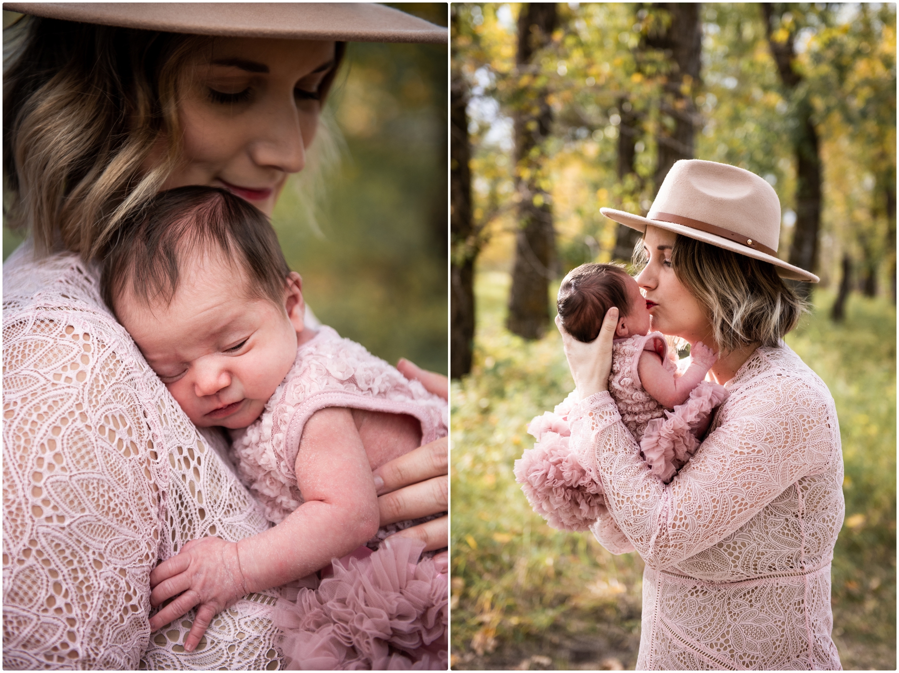 Calgary Outdoor Fall Lifestyle Newborn Photographers