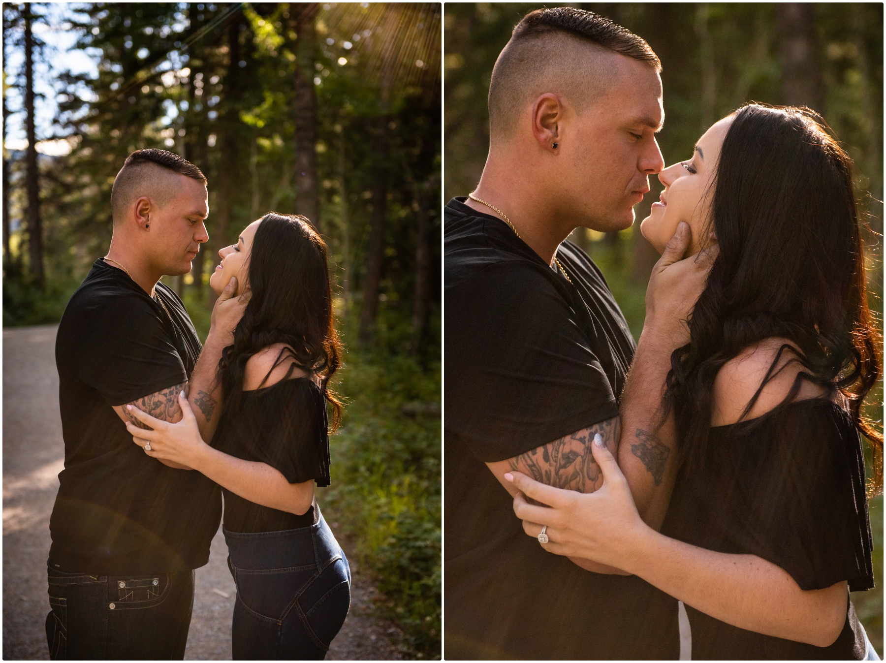 Elbow Falls Engagement Photography